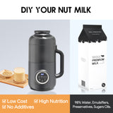 TER 8-in-1 Nut Milk Maker, 40oz Blender Homemade Almond, Oat, Soy, Coconut Milk, Juice & Soup, Electric Bean Milk Machine with Delay Start/Auto-Clean/Boil Water/Keep Warm