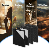 TER Air Purifier for Home Large Room Bedroom Up to 3000 Sq Ft with Washable Filters, H13 Hepa Double-Sided Air Filter Purifier PM 2.5 Sensor, Air Cleaner for Dust, Pets, Smoke, Pollon 22dB