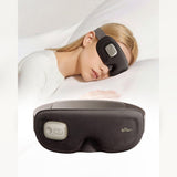 Bear Heated Eye Mask with Massage -AMQ-F05M5 - 2 Levels Vibration & Heat Eye Massager, Light Blackout Sleep Mask, Cordless Rechargeable Eye Massager for Tired Eyes with 2 Washable Covers, Gift for Men Women