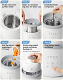 Bear NutriEase Baby Food Steamer and Blender, Stainless Steel, One-Step Auto Processor