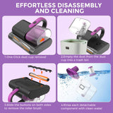 Bear Mattress Vacuum Cleaner CMY-H03G5 with 253.7nm UV-C Light, 140°F Heat, HEPA Filter, 15Kpa Strong Suction Handheld Vac for Bed, Sofa & Pet Hair