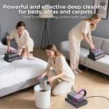 Bear Mattress Vacuum Cleaner CMY-H03G5 with 253.7nm UV-C Light, 140°F Heat, HEPA Filter, 15Kpa Strong Suction Handheld Vac for Bed, Sofa & Pet Hair