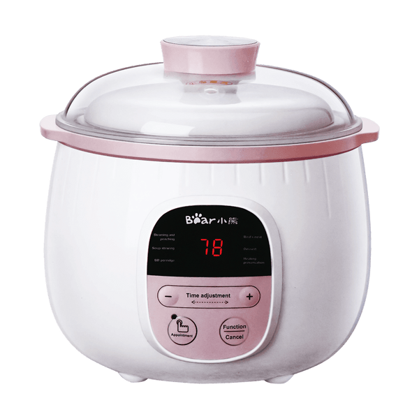 Bear Mini Ceramic Electric Stew Pot DDZ-B08C2, Baby Stew Pot 0.8L