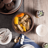 Bear Purple Clay Stew Pot Set DDZ-B45Z2 , 4.5L + 4x 0.5L