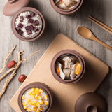 Bear Purple Clay Stew Pot Set DDZ-B45Z2 , 4.5L + 4x 0.5L