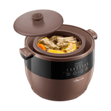 Bear Purple Clay Stew Pot Set DDZ-B45Z2 , 4.5L + 4x 0.5L