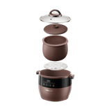 Bear Purple Clay Stew Pot Set DDZ-B45Z2 , 4.5L + 4x 0.5L