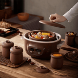 Purple Clay Electric Stew Pot DDZ-C25R7 84.5oz/2.5L