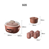 Purple Clay Electric Stew Pot DDZ-C25R7 84.5oz/2.5L
