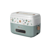 Bear Electric Lunch Box 1.5L with 3 Stainless Steel Containers and 9.5-Hour Preset – DFH-B15Q1