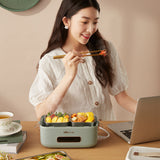 Bear Electric Lunch Box 1.5L with 3 Stainless Steel Containers and 9.5-Hour Preset – DFH-B15Q1