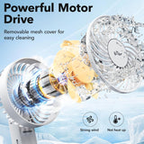 BEAR Handheld Fan DFS-Y03A3, Portable Rechargeable 2000mAh, 3-Speed, Foldable, Quiet, 2–10H Use, 180° Adjustable