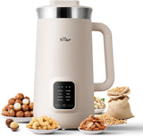 Bear 8-in-1 Nut Milk Maker Machine DJJ-E08R1，1.2L/40oz Soy & Almond Milk Maker with One-Touch Operation, Self-Clean, 12H Delay Start, 6H Keep Warm for Oat Milk, Juice, Soup etc.