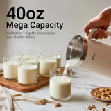 Bear 8-in-1 Nut Milk Maker Machine DJJ-E08R1，1.2L/40oz Soy & Almond Milk Maker with One-Touch Operation, Self-Clean, 12H Delay Start, 6H Keep Warm for Oat Milk, Juice, Soup etc.