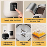 Bear 8-in-1 Nut Milk Maker Machine DJJ-E08R1，1.2L/40oz Soy & Almond Milk Maker with One-Touch Operation, Self-Clean, 12H Delay Start, 6H Keep Warm for Oat Milk, Juice, Soup etc.