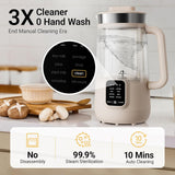 Bear 8-in-1 Nut Milk Maker Machine DJJ-E08R1，1.2L/40oz Soy & Almond Milk Maker with One-Touch Operation, Self-Clean, 12H Delay Start, 6H Keep Warm for Oat Milk, Juice, Soup etc.