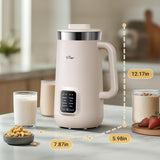 Bear 8-in-1 Nut Milk Maker Machine DJJ-E08R1，1.2L/40oz Soy & Almond Milk Maker with One-Touch Operation, Self-Clean, 12H Delay Start, 6H Keep Warm for Oat Milk, Juice, Soup etc.