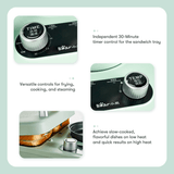 Bear 3in1 Breakfast Station DSL-A13F1, Toaster+Grill+Pot