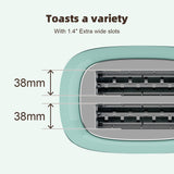 Bear 2-Slice Electric Toaster DSL-P02D5 - Retro Style