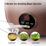 Bear Automatic Bean Sprouts Maker, DYJ-B01C1 Purple Clay Seed Sprouting Kit with Germination Container, Automatic Watering