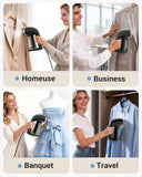 Bear GTJ-E15R8 Handheld Garment Steamer 1500W, Fast Heat Clothes Steamer with 230ml Tank, Auto-Off & Brush for Home and Travel