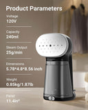 Bear GTJ-E15R8 Handheld Garment Steamer 1500W, Fast Heat Clothes Steamer with 230ml Tank, Auto-Off & Brush for Home and Travel