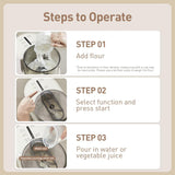 Joydeem Electric Pasta Maker Machine, Automatic Noodles Maker with Dough Making Function, 7 Discs, 750g/26.5Oz, JD-NL21