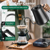 Gooseneck Electric Kettle, Temp Control, 1200W Fast Heat, Keep Warm, 0.8L for Coffee & Tea KFJ-D10Z1