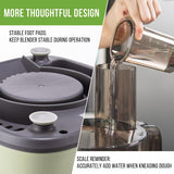 Bear Food Processors, LLJ-E20L1 800W Multifunctional Vegetable Chopper & Meat Grinder for Slicing, Shredding, Puree and Dough