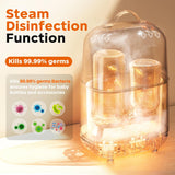 Bear 5-in-1 Baby Bottle & Breast Milk Warmer NNQ-E03P8— Fast Steaming, Gentle Heating, One-Touch Care