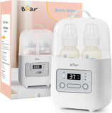 Bear 5-in-1 Baby Bottle & Breast Milk Warmer NNQ-E03P8— Fast Steaming, Gentle Heating, One-Touch Care