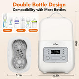 Fast Baby Bottle Warmer, Smart Temp Control, 24H Keep Warm, Sterilizer & Food Heater NNQ-E03P8