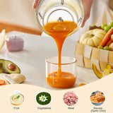 Bear Baby Food Maker, Baby Food Processor Set with Baby Food Containers, Silicone Spoons,QSJ-H02H6