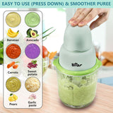 Bear Baby Food Maker, Baby Food Processor Set with Baby Food Containers, Silicone Spoons,QSJ-H02H6