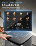 Bear 6.3QT Smart Touchscreen Air Fryer QZG-T17U7— 4D Turbo Crisp, See-Through Window, Steam Function & Dishwasher-Safe Basket