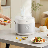 BEAR 3.0L Rice Cooker with Fluorine-Free Ceramic Iron Pot, 1000Pa Aroma Valve, 110°C Dual Heating & 12 Smart Menus - RC-5L30A19