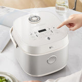 BEAR 3.0L Rice Cooker with Fluorine-Free Ceramic Iron Pot, 1000Pa Aroma Valve, 110°C Dual Heating & 12 Smart Menus - RC-5L30A19