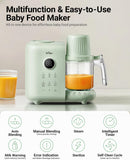 Bear 2025 Baby Food Maker SJJ-M03P1 , 2-Layer Steamer & Blender with Bottle Warmer, Sterilizer & Auto-Clean, BPA-Free
