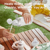 Cordless Portable Milk Warmer, Fast Heat, 6H Retention, 9oz, Baby-Safe, Travel Friendly TNQ-C03R6