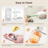 Cordless Portable Milk Warmer, Fast Heat, 6H Retention, 9oz, Baby-Safe, Travel Friendly TNQ-C03R6