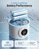 Bear Portable Bottle Warmer TNQ-E05P8, 17oz Fast Heating Baby Milk Warmer with Precise Temp Control & Long Battery Life