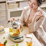 Bear Electric Multi-Kettle YSH-E15A1, 1.5L Glass Health Pot with Infuser, Preset Timer, Adjustable Keep Warm, Tea, Soup, Porridge & More, 800W Fast Heating Herbal Tea Maker