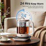 Bear 1.5L Electric Tea Kettle, YSH-E15Z2 Variable Temperature & Timer, 24H Keep Warm