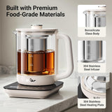Bear 1.5L Electric Tea Kettle, YSH-E15Z2 Variable Temperature & Timer, 24H Keep Warm