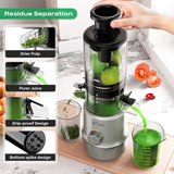Bear Masticating Juicer Machine YZJ-E01J5 | Slow Cold Press Juicer with 4.1 inch Large Feeding Chute