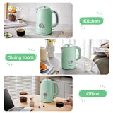 Bear Stainless Steel Electric Kettle – 1.7L Retro Green ZDH-A17V5