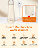Bear ZDH-C04X1 Milk Warmer, 10oz Fast Baby Bottle Warmer with 4 Precise Temperature Settings, Auto Keep Warm, Portable Water Warmer (110V Only, No Battery)