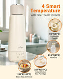 Bear ZDH-C04X1 Milk Warmer, 10oz Fast Baby Bottle Warmer with 4 Precise Temperature Settings, Auto Keep Warm, Portable Water Warmer (110V Only, No Battery)