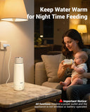 Bear ZDH-C04X1 Milk Warmer, 10oz Fast Baby Bottle Warmer with 4 Precise Temperature Settings, Auto Keep Warm, Portable Water Warmer (110V Only, No Battery)