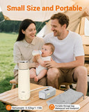 Bear ZDH-C04X1 Milk Warmer, 10oz Fast Baby Bottle Warmer with 4 Precise Temperature Settings, Auto Keep Warm, Portable Water Warmer (110V Only, No Battery)